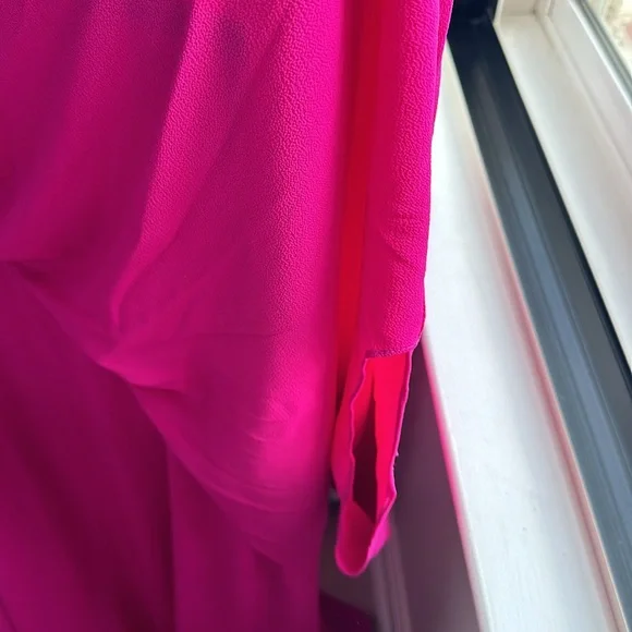 Red Dress Boutique Hot Pink One-Shoulder Maxi Dress - Picture 3 of 7